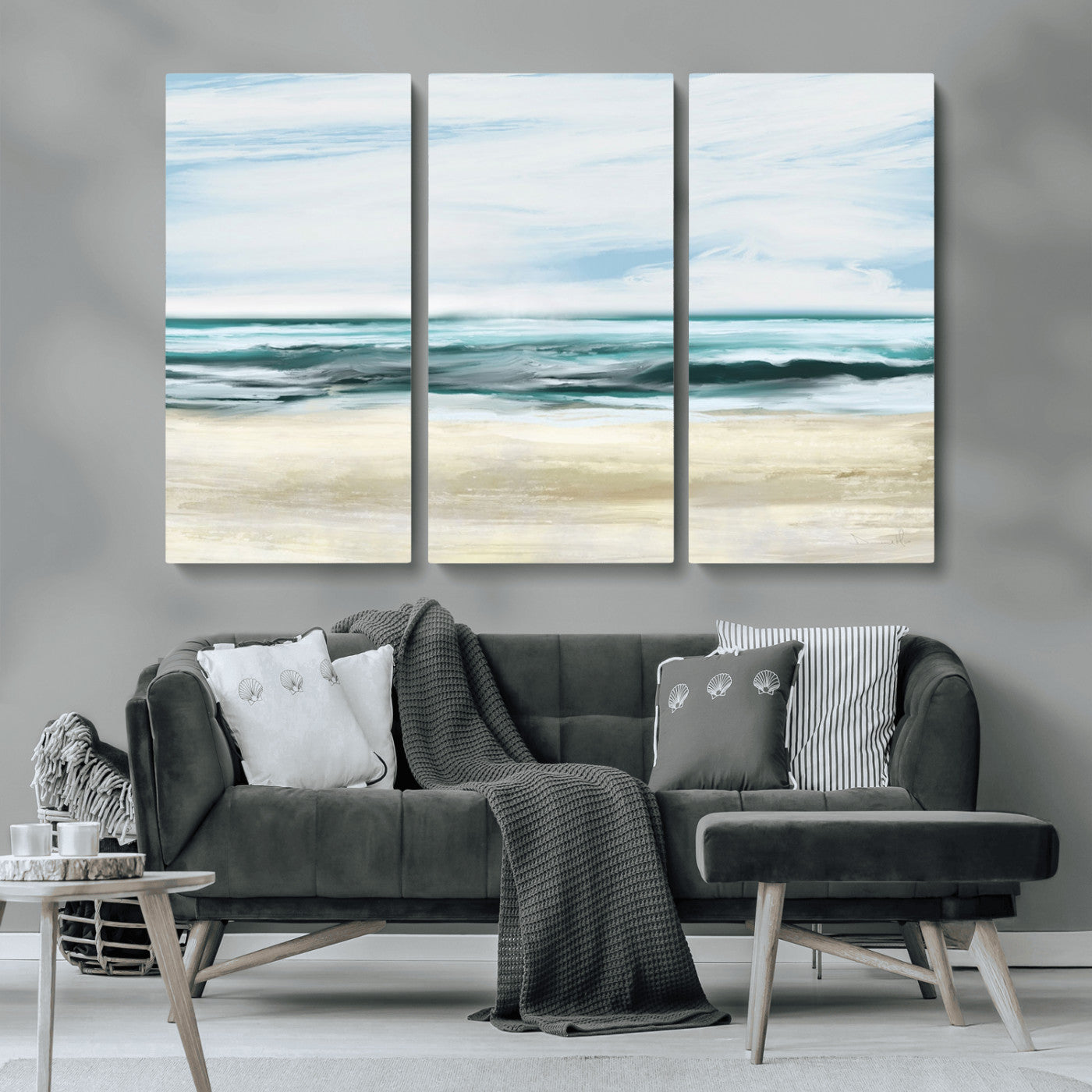 -Ocean Abstract Wall Art Canvas Print