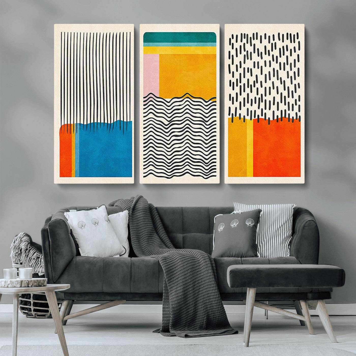 MGV-CV-48X32-3P - Canvas Print Wall Art Abstract Illustrs Art Boho
