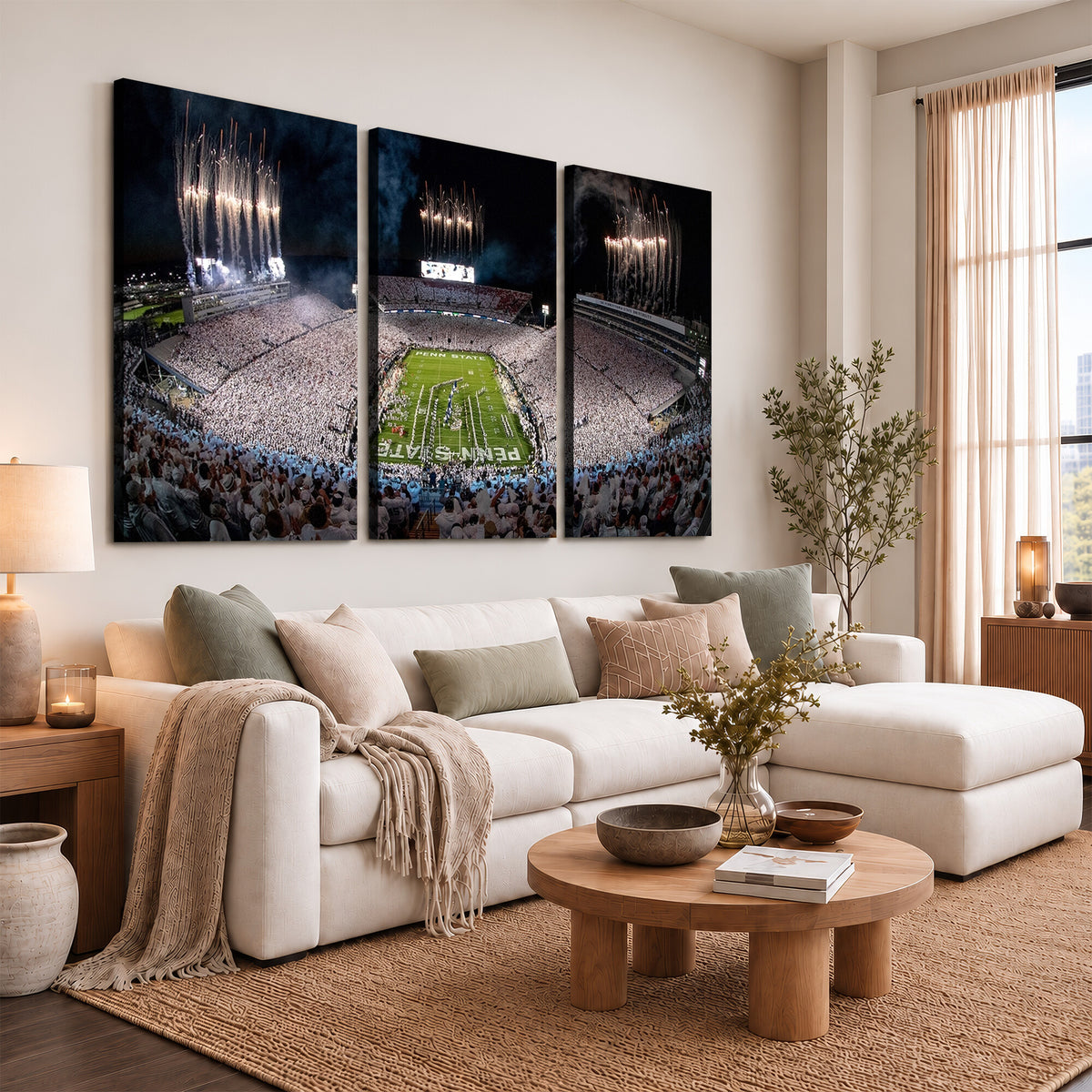 11391-MGV-CV-36X24 - Penn State Football Wall Art Canvas Print