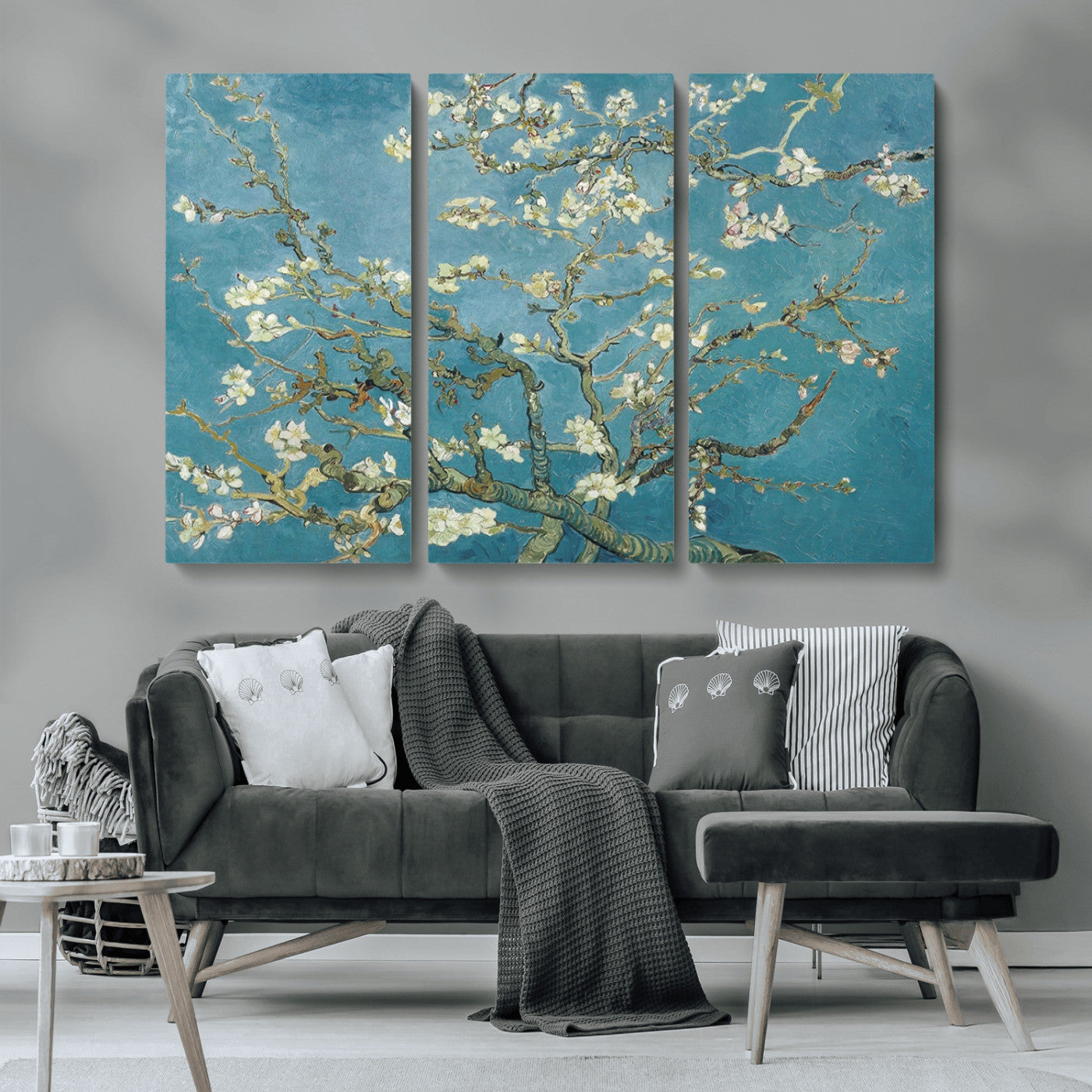 -Vincent Van Gogh's Almond Blossom Abstract Wall Art Canvas, Van Gogh Almond Blossom Canvas Print