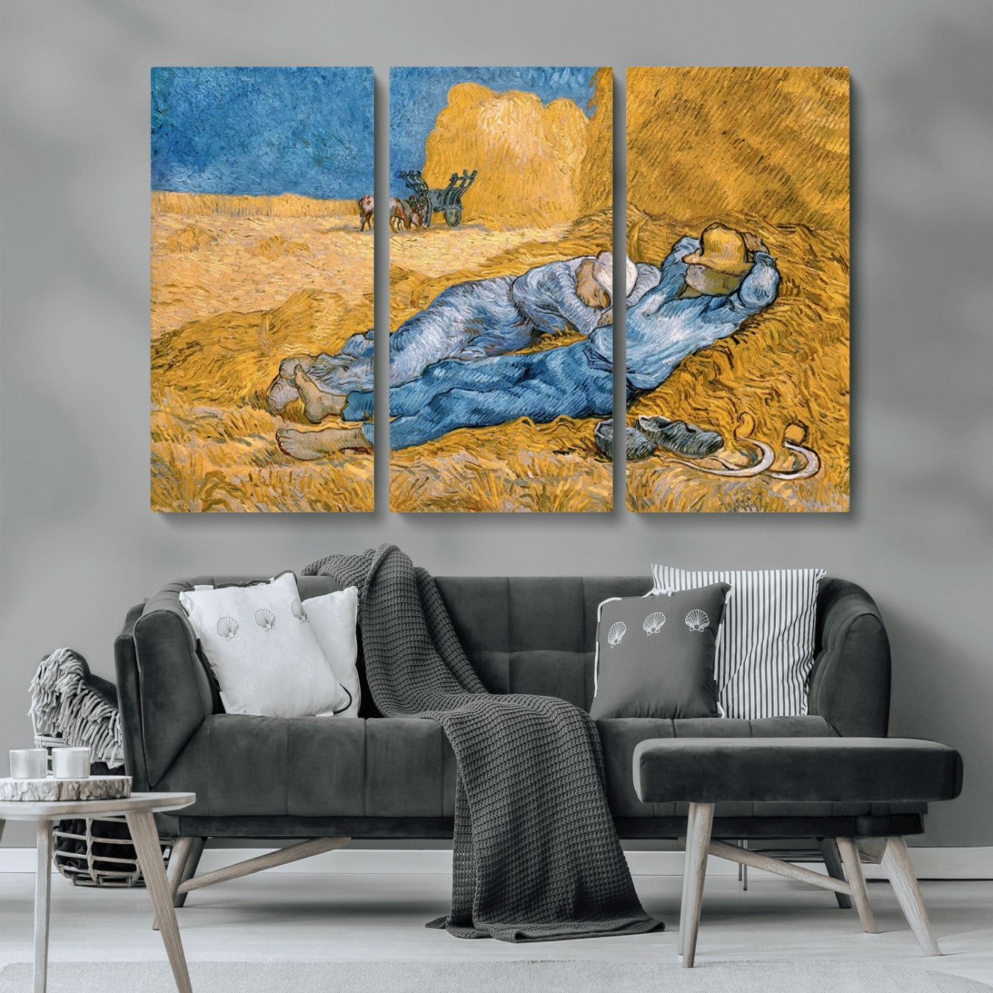 MGV-CV-48X32-3P - Master Artist Vincent Van Gogh Nature Wilderness Illustrs Fine Art Canvas Print