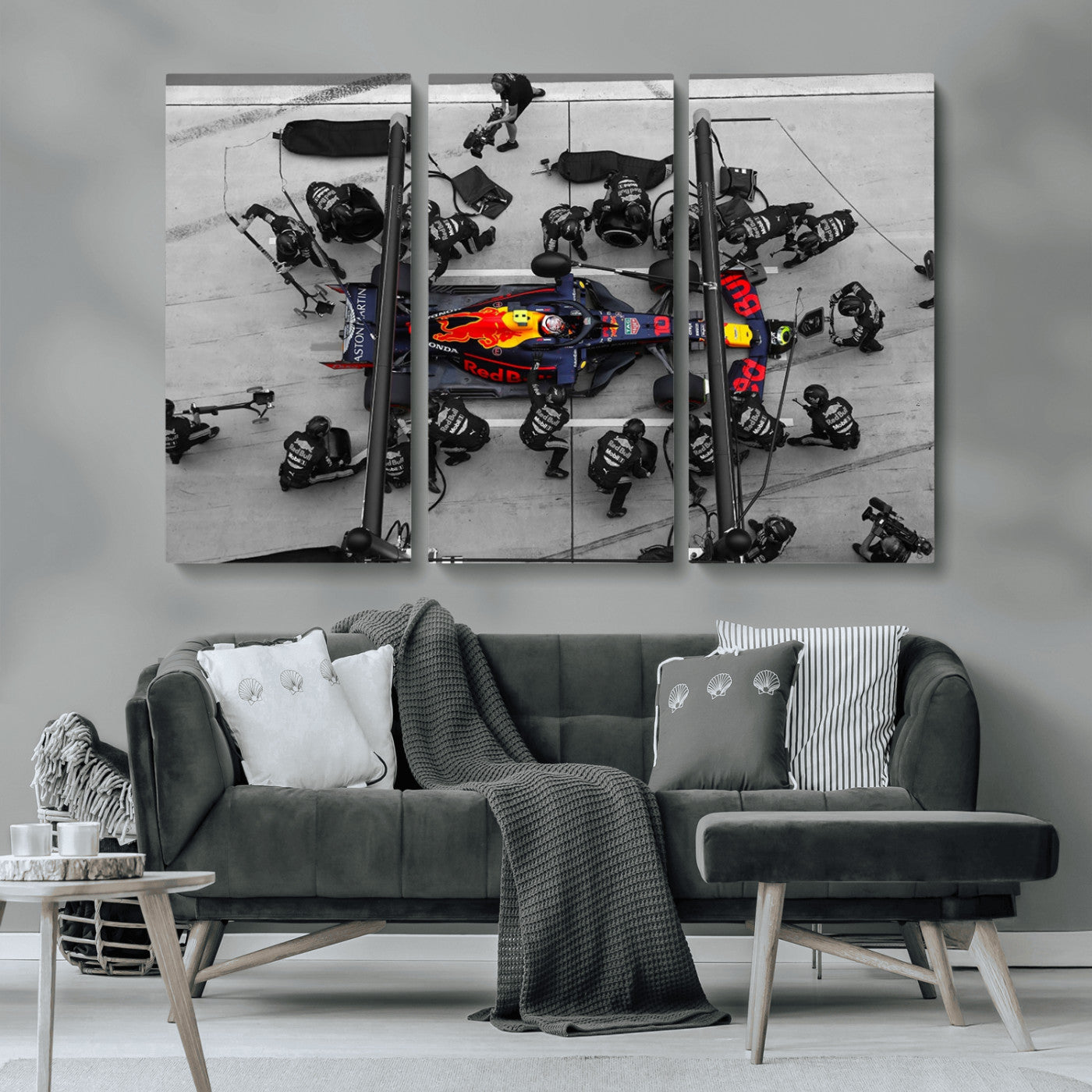 MGV-CV-48X32-3P - RedBull Formula 1 Canvas Wall Art Print