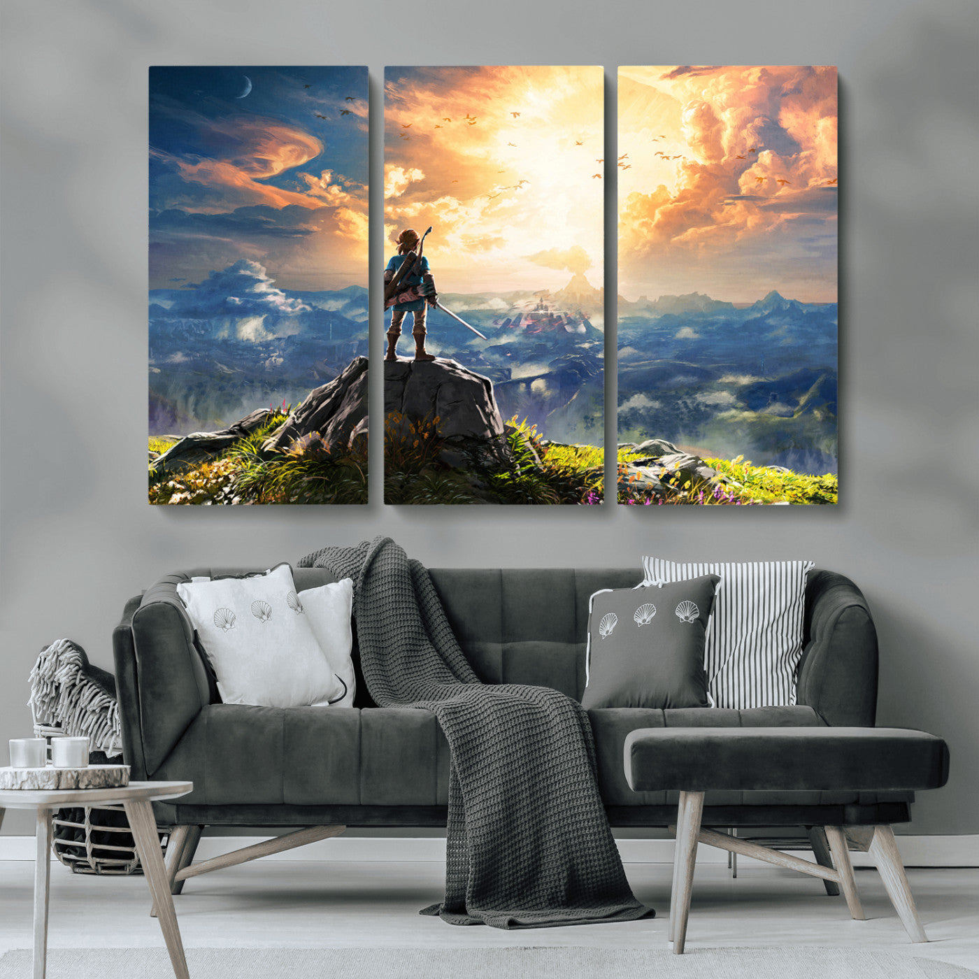 MGV-CV-48X32-3P - Legend of Zelda Breath of the Wild Game Wall Art Canvas, Legend of Zelda Canvas Print