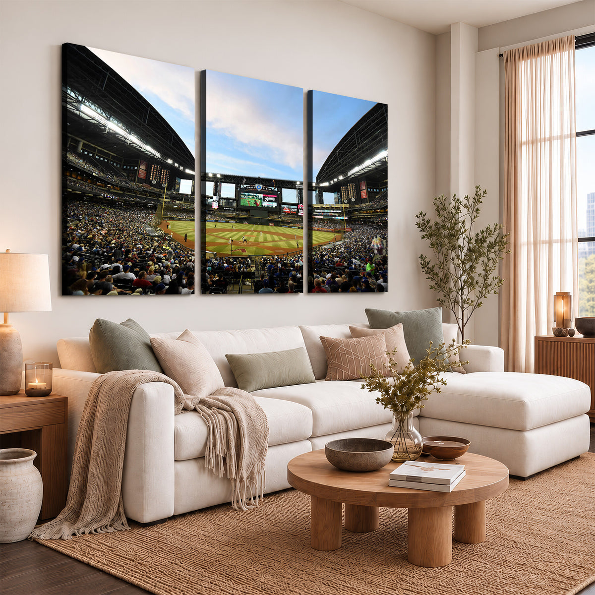 92672-MGV-CV-36X24 - Arizona Diamondbacks Team Print - Phoenix Chase Field