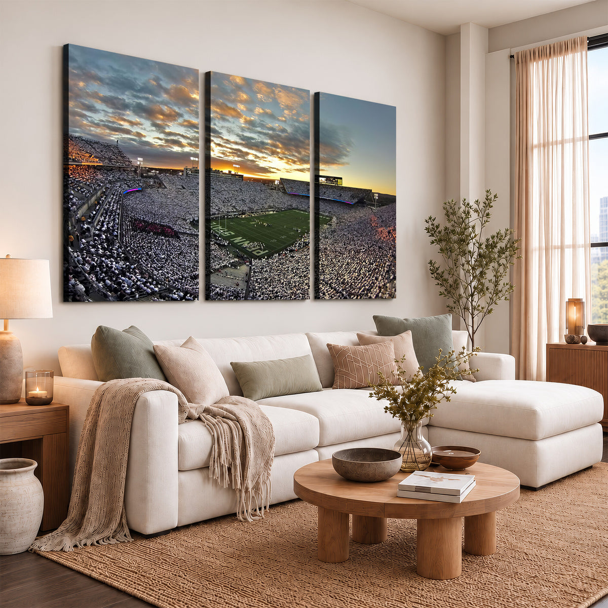 38807-MGV-CV-36X24 - Beaver Stadium Wall Art, Penn State Stadium Wall Art | Penn State Nittany Lions Football