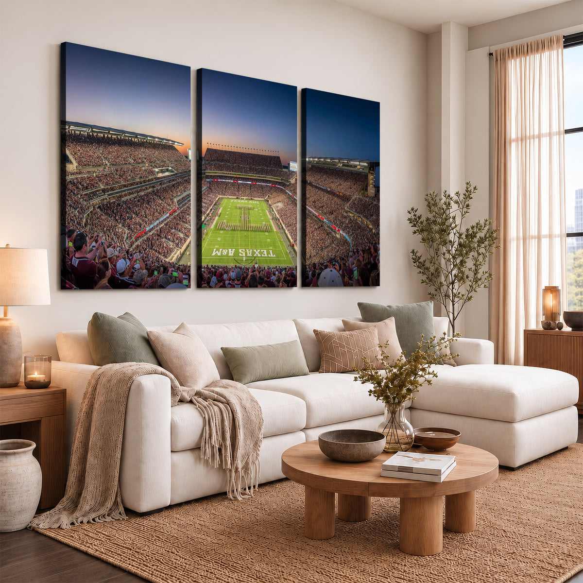 17421-MGV-CV-36X24 - Kyle Field Wall Art Print | Large Texas A&M Aggies Football Canvas Print for Sports Enthusiasts |