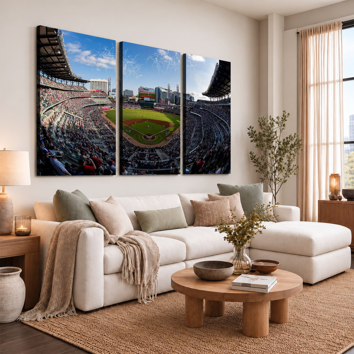 78608-MGV-CV-36X24 - Truist Park Stadium Canvas Wall Art, Atlanta Braves Game Day Decor