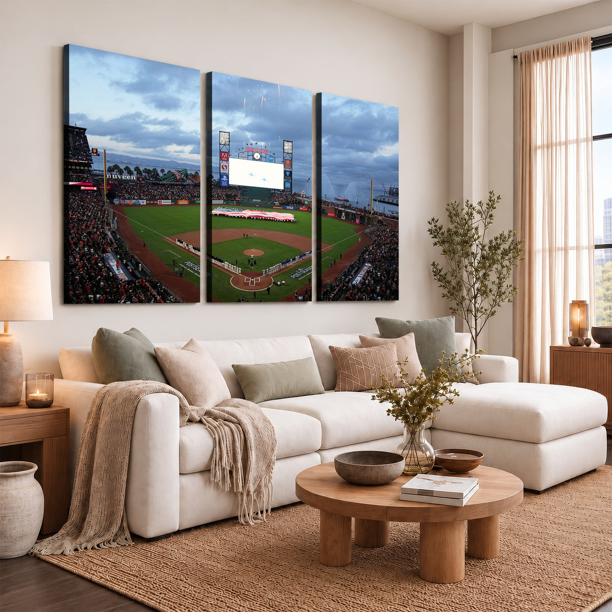 44631-MGV-CV-36X24 - Oracle Park San Francisco Giants Wall Art | Oracle Park Stadium Canvas Print
