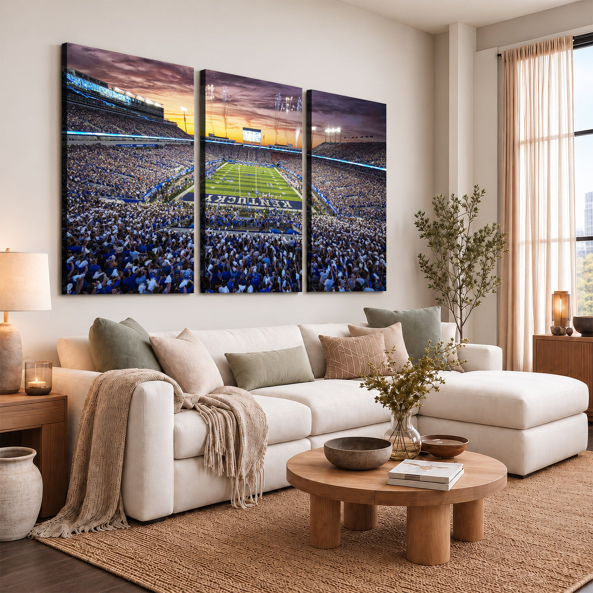 78524-MGV-CV-36X24 - Kroger Field Wall Art Print, Kentucky Stadium Wall Art