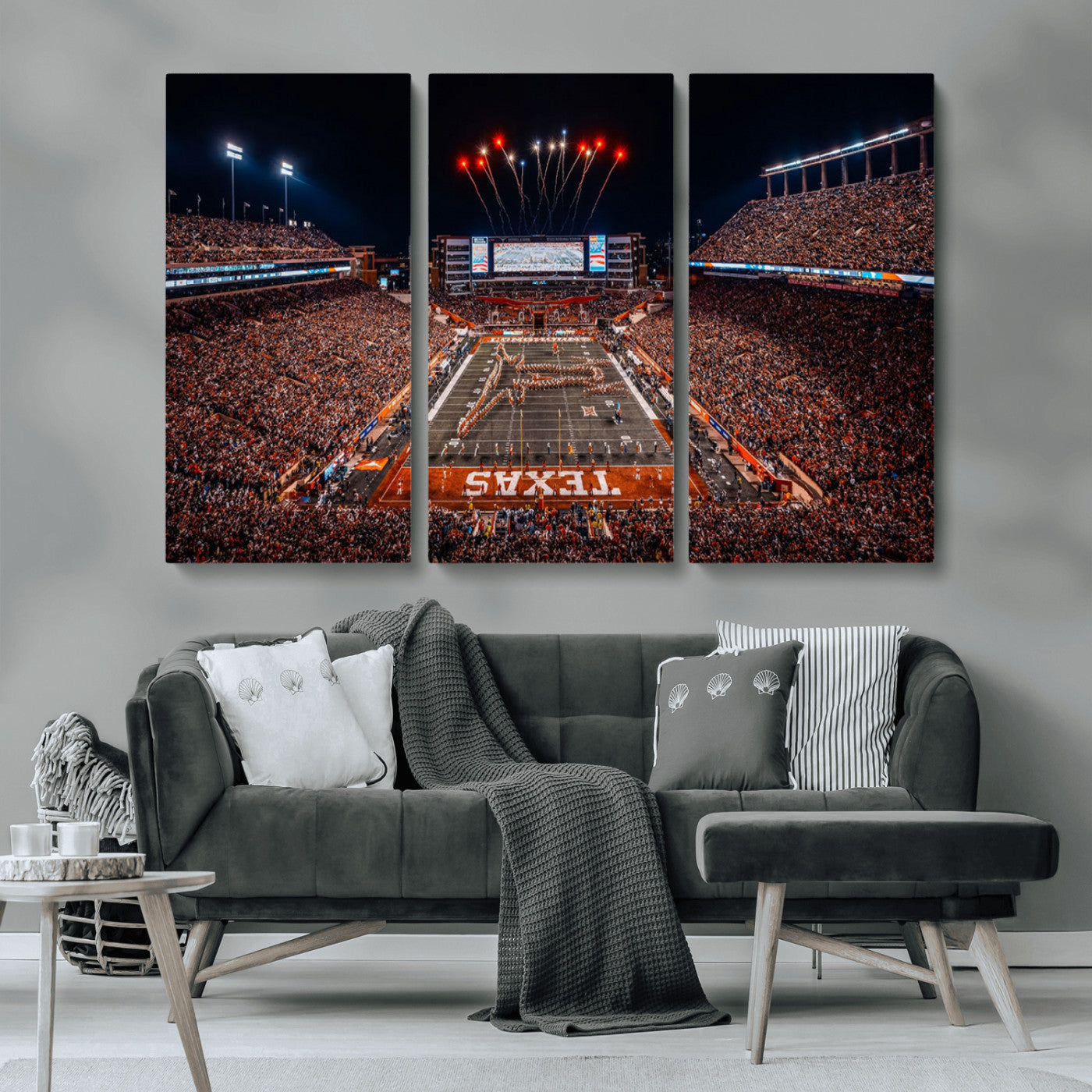 MGV-CV-48X32-3P - Texas Memorial Stadium Wall Art Canvas Print