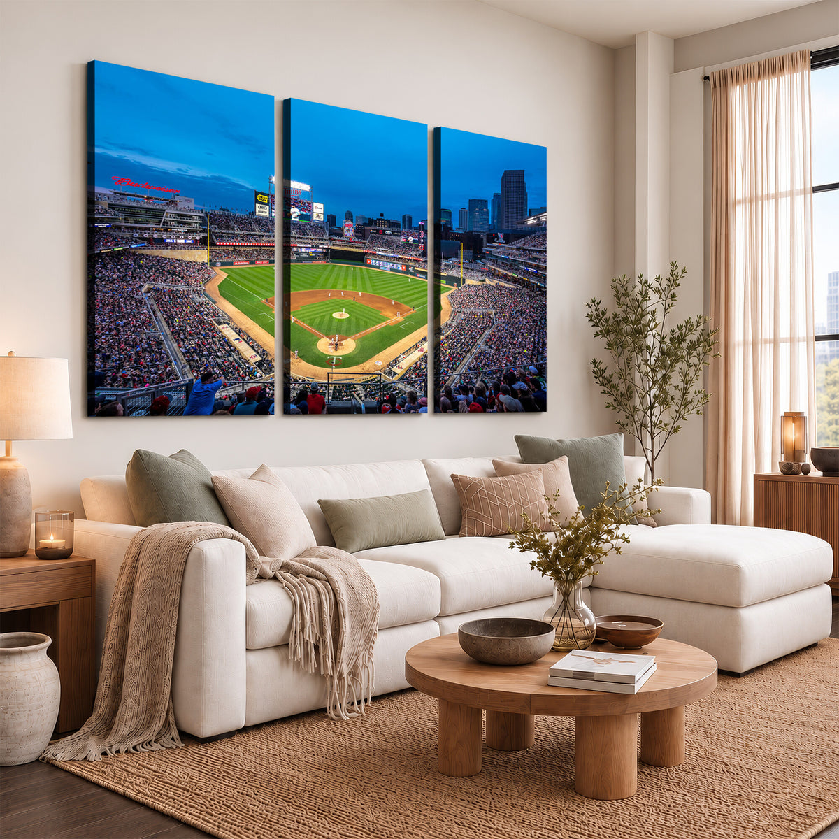 77273035-MGV-CV-36X24 - Target Field Stadium Wall Art Canvas Print, Minnesota Twins