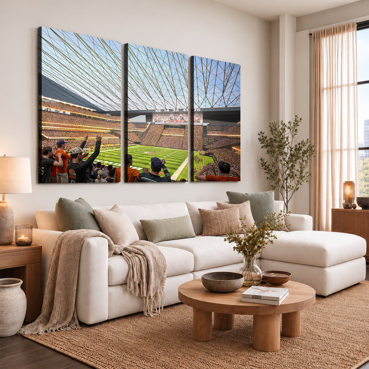 81960112-MGV-CV-36X24 - Cleveland Browns Stadium Wall Art Canvas Print