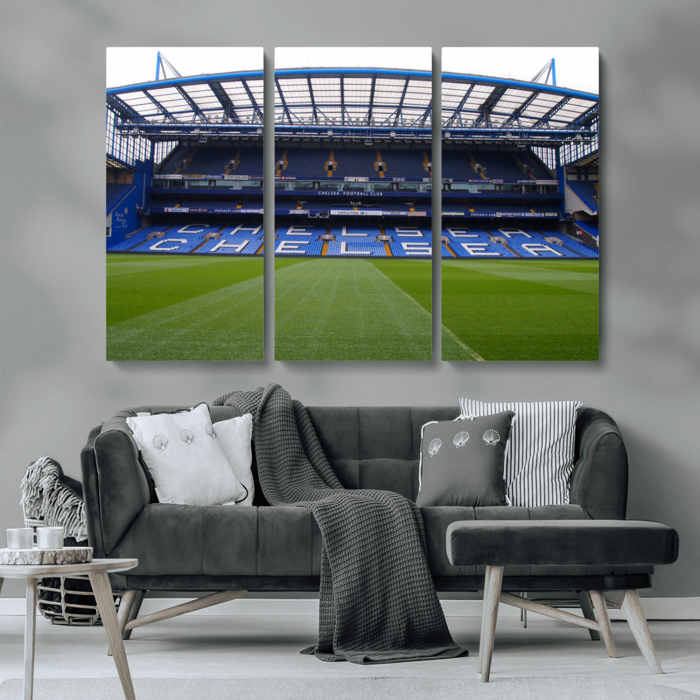 38616413CHELSA-MGV-CV-36X24-Stamford Bridge Chelsea Football Stadium Canvas Wall Art Print – Immersive Stadium Experience for Soccer Fans – Ready to Hang