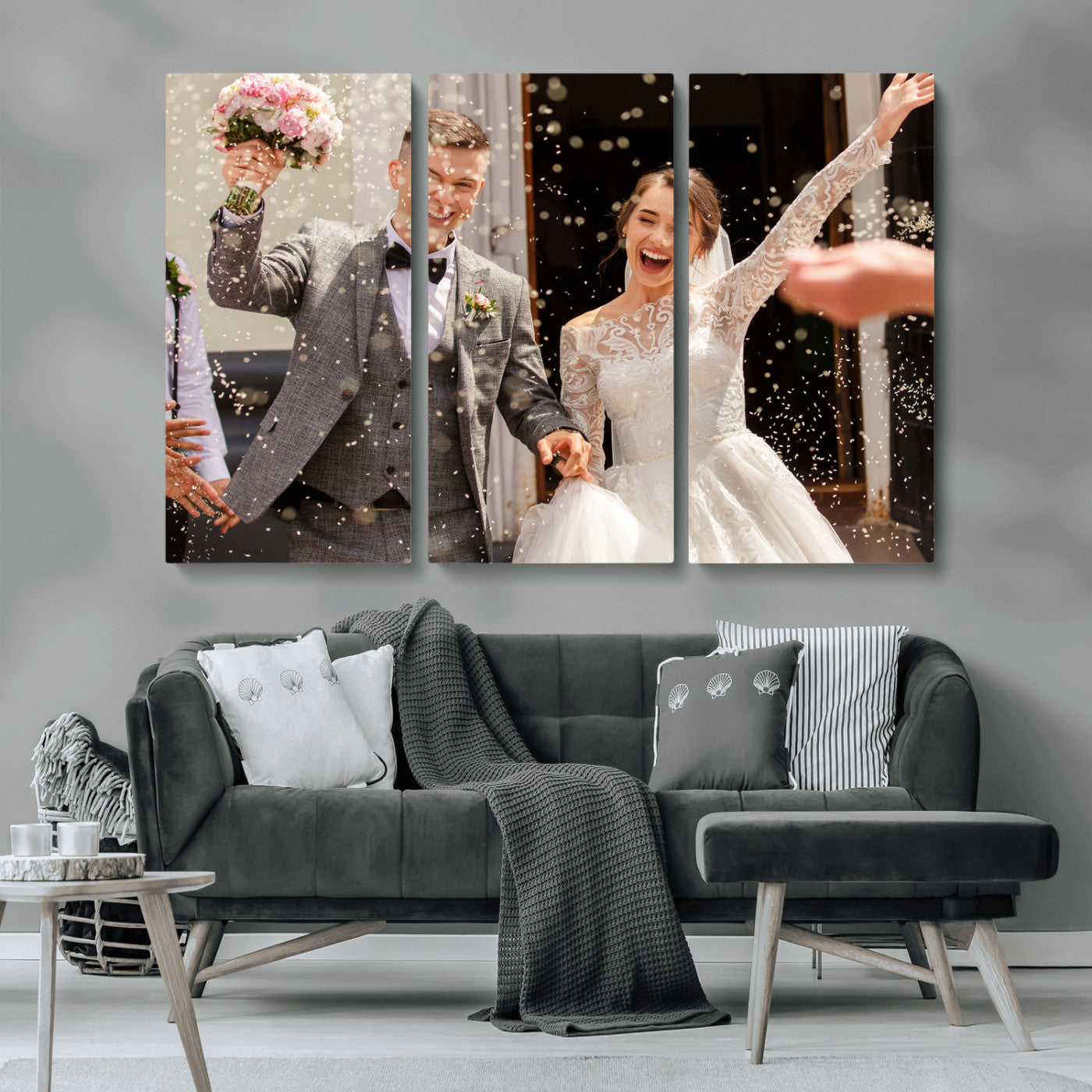 Framed Create Your Canvas Print - Personalized Wall Art for Home Decor Wall Art Print, Create Your Own Photo Canvas Print