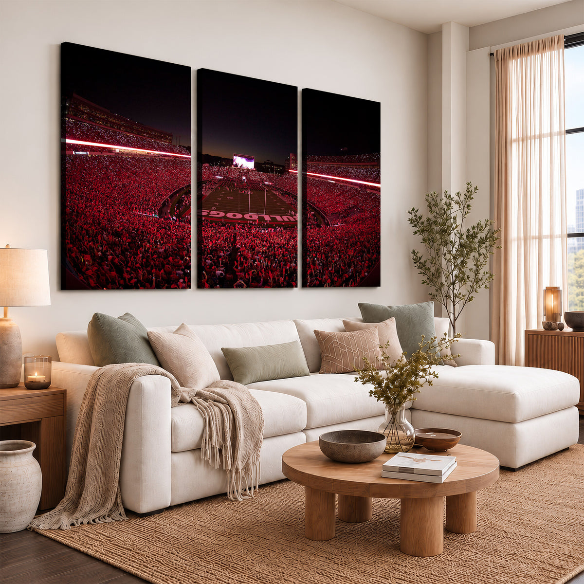 38331045-MGV-CV-36X24 - Dooley Stadium Wall Art, Sports Arena Canvas Print, Dooley Field Sanford Stadium