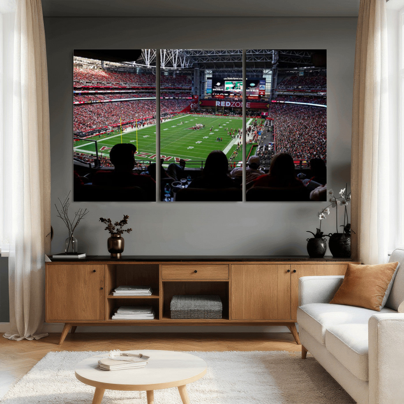 84196298-MGV-CV-36X24 - State Farm Stadium Canvas Wall Art, Arizona Cardinals Football Stadium Print, Glendale NFL Arena Photography Artwork