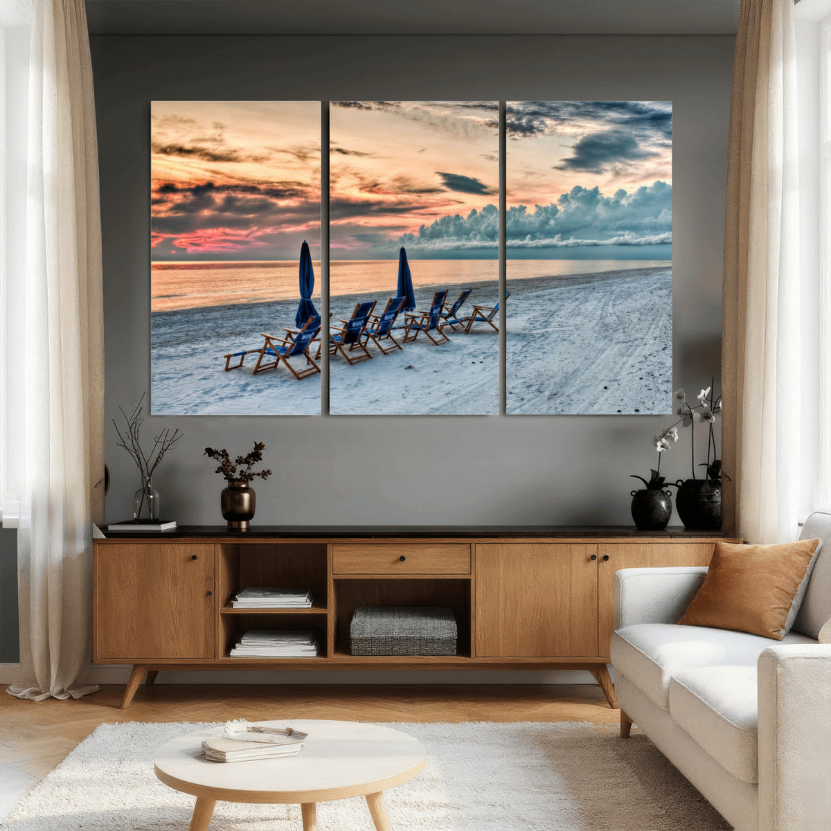 17237006-MGV-CV-36X24 - Serene Gulf Solitude Wall Art Canvas Print