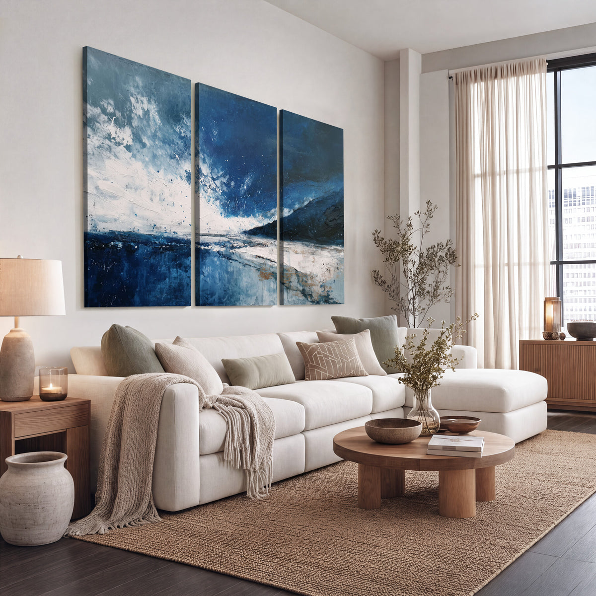 76136620SS-_Poster-30x20 - Extra Large Abstract Wall Art Canvas Print