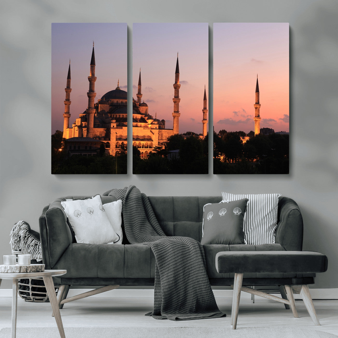 MGV-CV-48X32-3P - Wall Art Turkey Istanbul Skyline Canvas Print