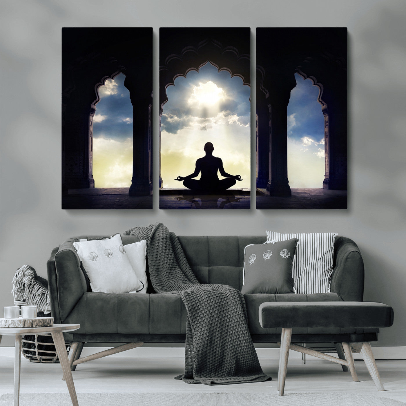 MGV-CV-48X32-3P - Women and Yoga Wall Art Canvas Print