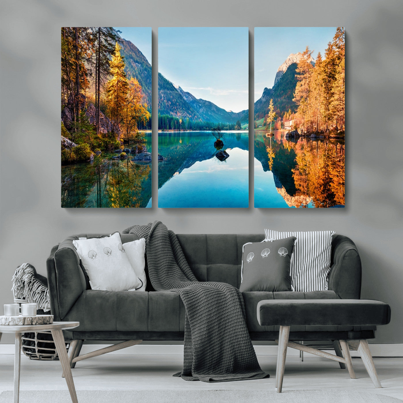 MGV-CV-48X32-3P - Fantastic Autumn Panorama Wall Art Canvas Print