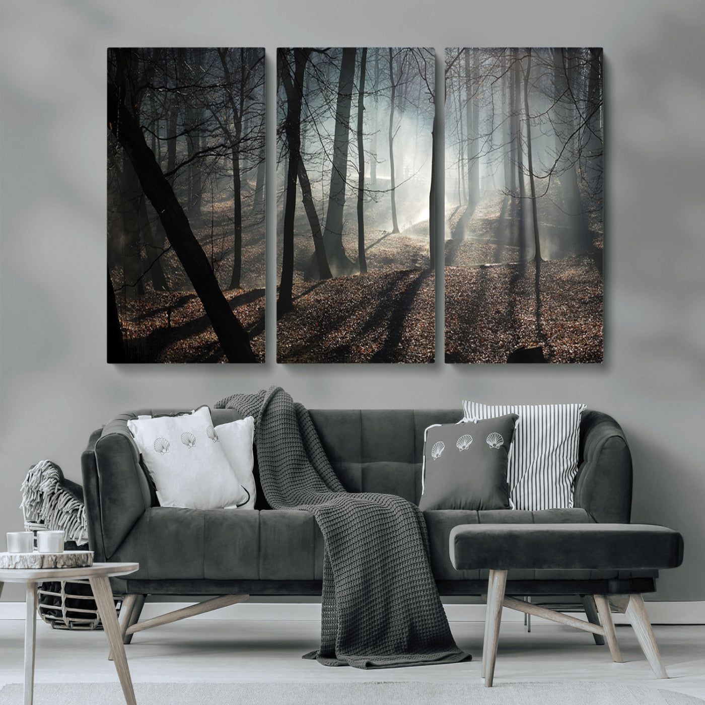 MGV-CV-48X32-3P - Dark Family and Tree Wall Art Canvas Print