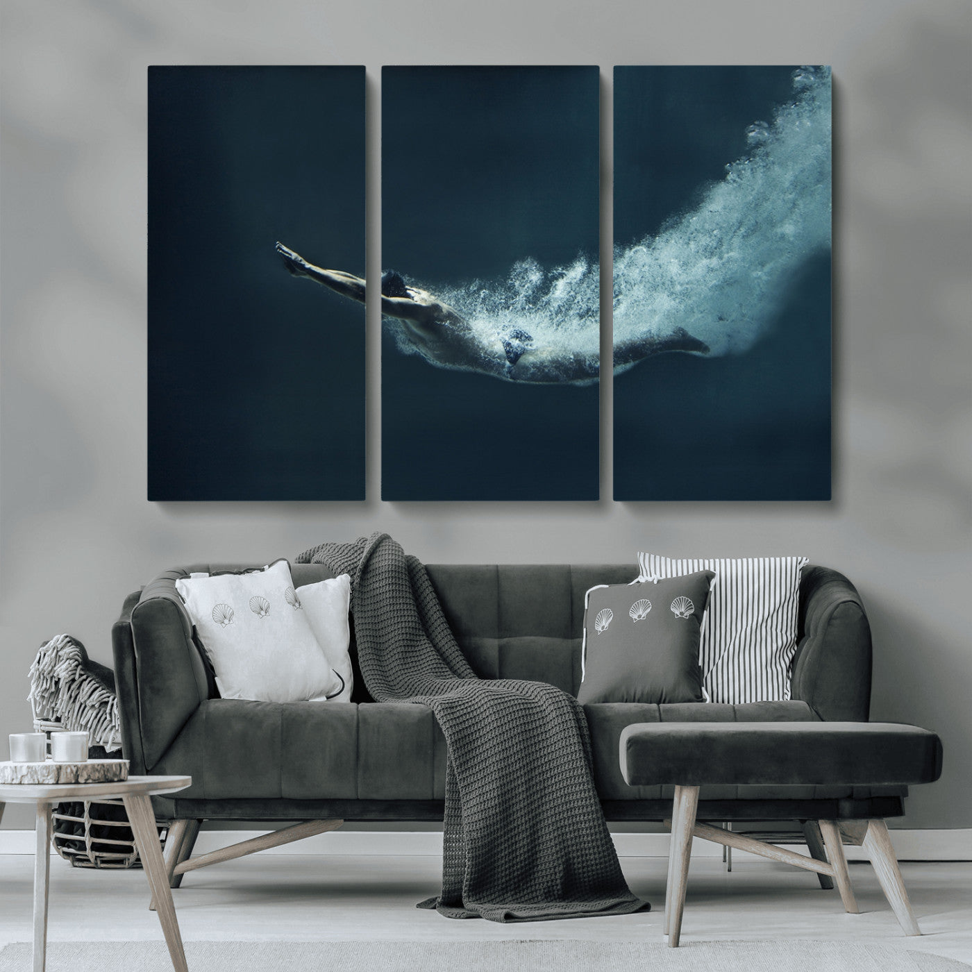 MGV-CV-48X32-3P - Swimmer Wall Art Canvas Print