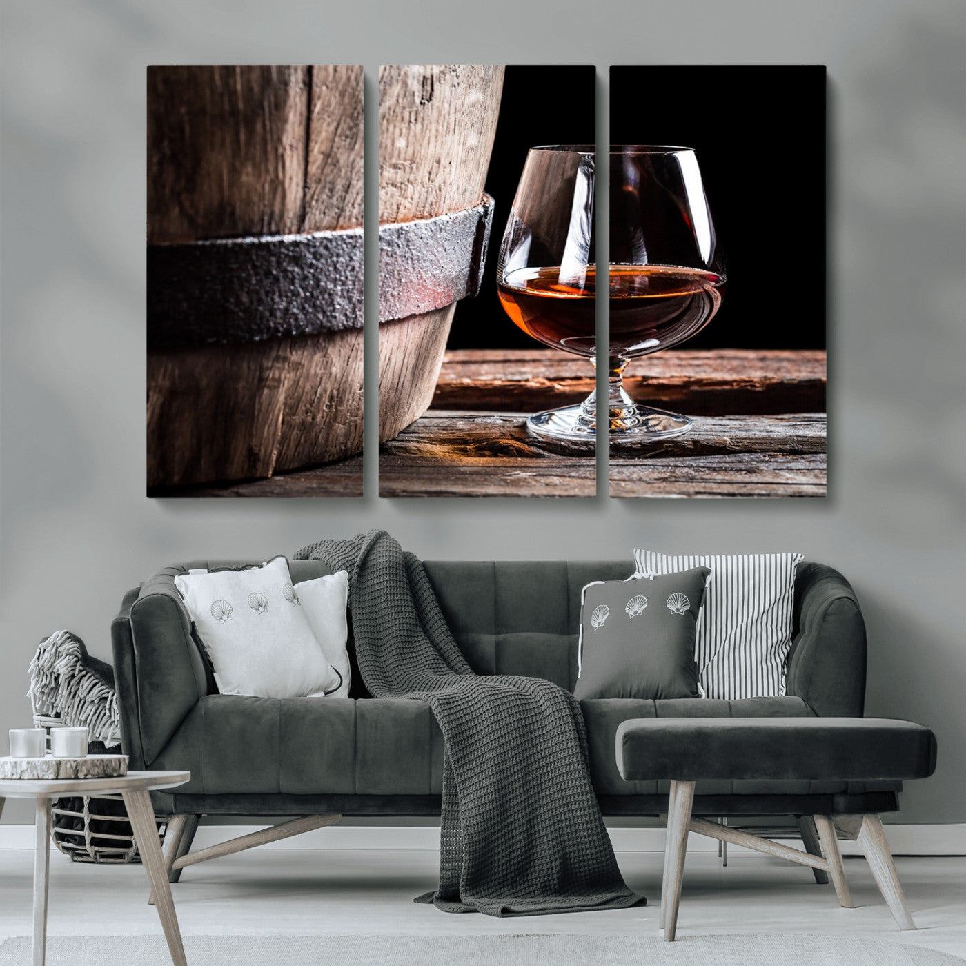MGV-CV-48X32-3P - Scots Whiskey Wall Art Canvas Print