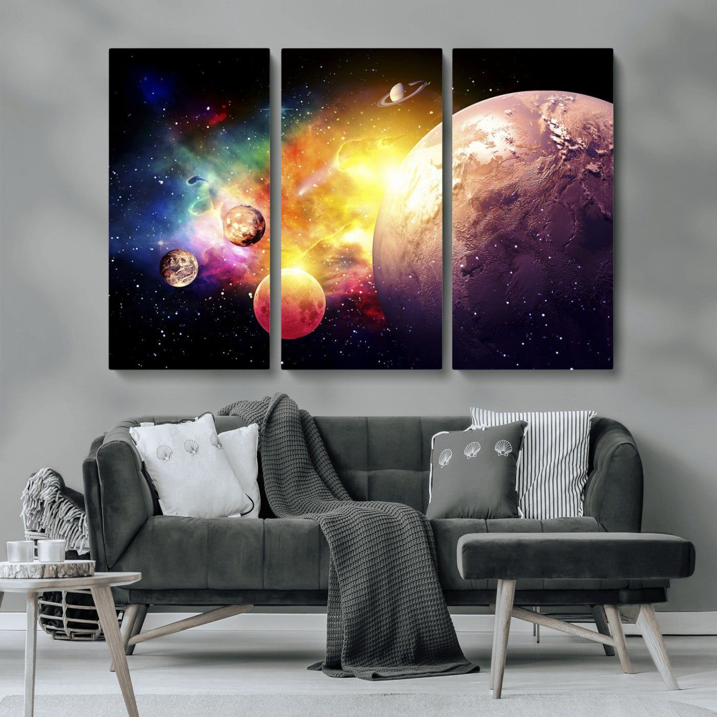 MGV-CV-48X32-3P - Space and Galaxy Canvas Print