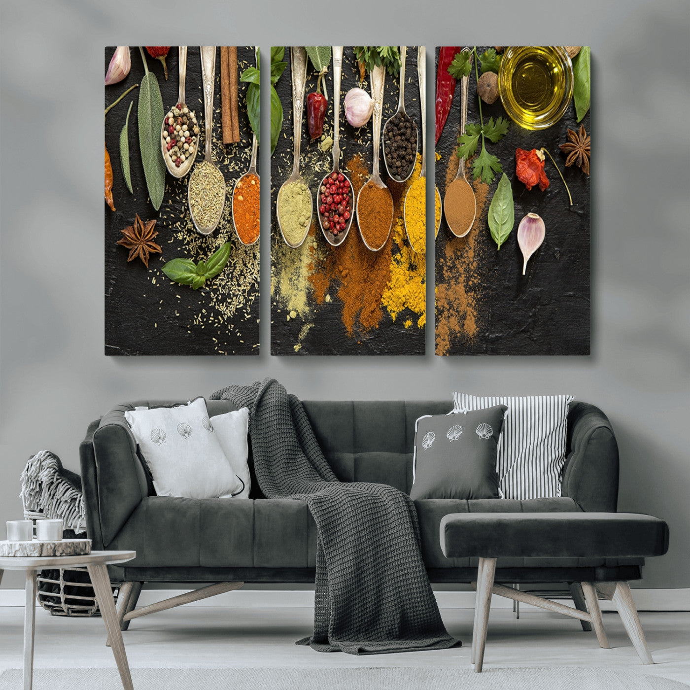 MGV-CV-48X32-3P - Kitchen Spice Wall Art Canvas Print