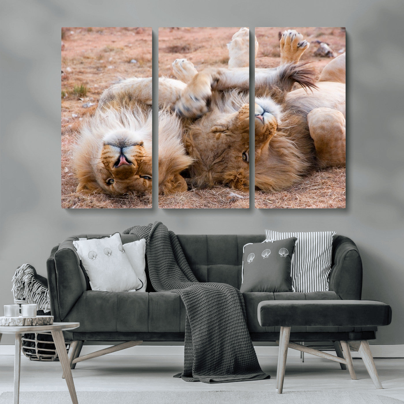 MGV-CV-48X32-3P - Animal Wall Art Lion Canvas Print