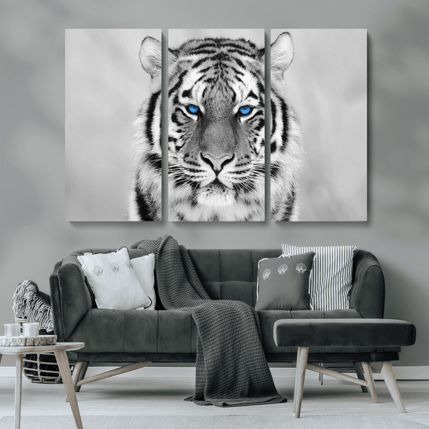 MGV-CV-48X32-3P - Tiger Canvas Artwork Wall Art Print