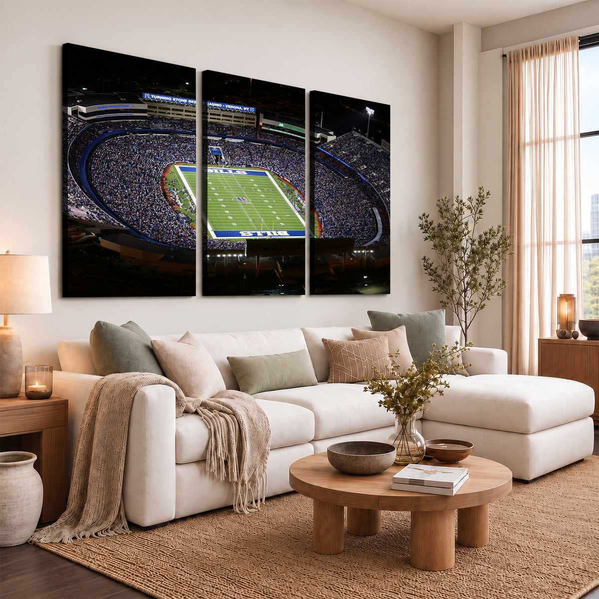 19030-MGV-CV-36X24 - Buffalo Bills NFL Football Team Print, Highmark Stadium