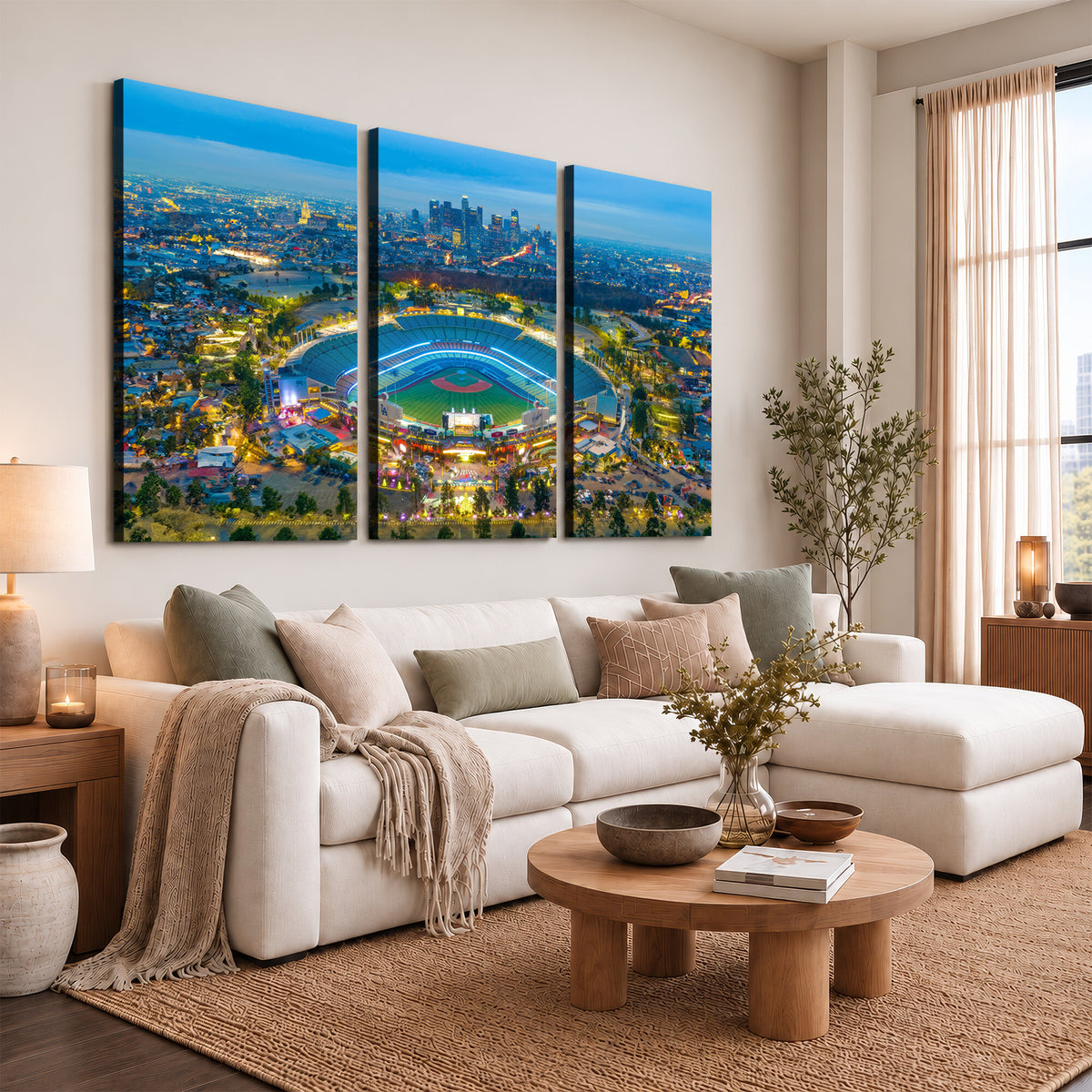 78144-MGV-CV-36X24 - Los Angeles Dodgers Wall Art Canvas, Dodger Stadium Wall Art
