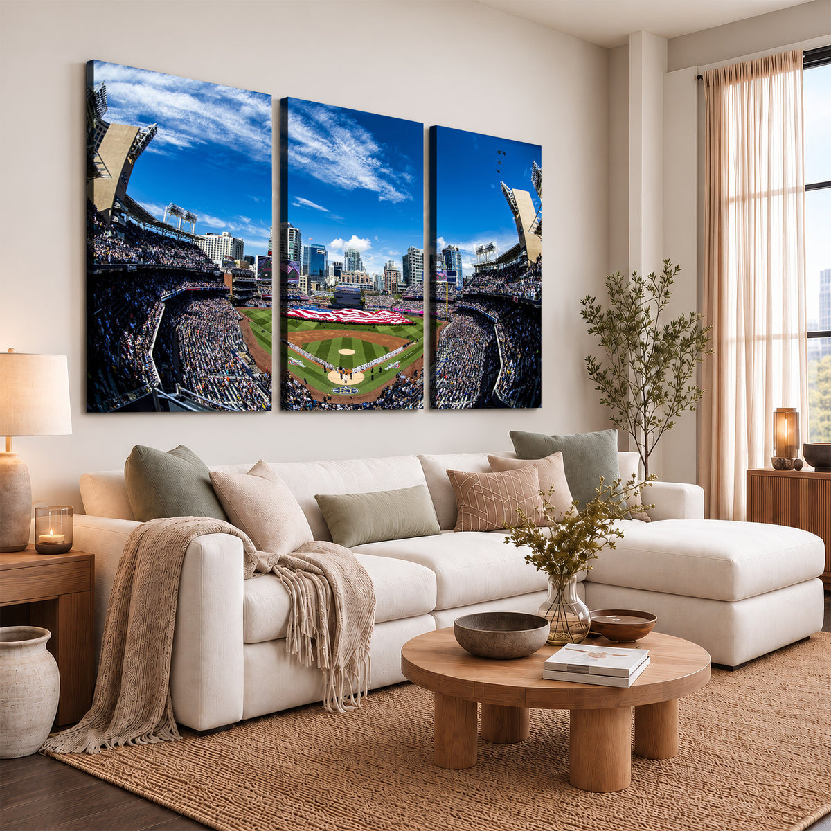 52297-MGV-CV-36X24 - San Diego Padres Baseball Team Print, Petco Park Stadium