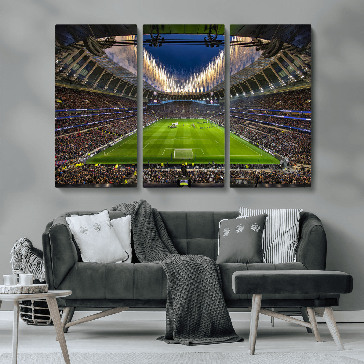 MGV-CV-48X32-3P - Tottenham Hotspur Football Team Print - London Tottenham Hotspur Stadium Wall Art Canvas Print