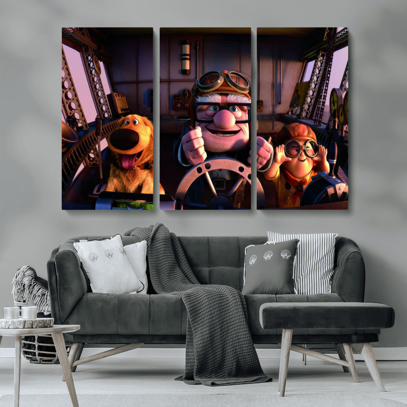 MGV-CV-48X32-3P - Carl Russel And Dog, Movie Up Poster, Movie Up Wall Art, Movie Up Poster Print, Carl