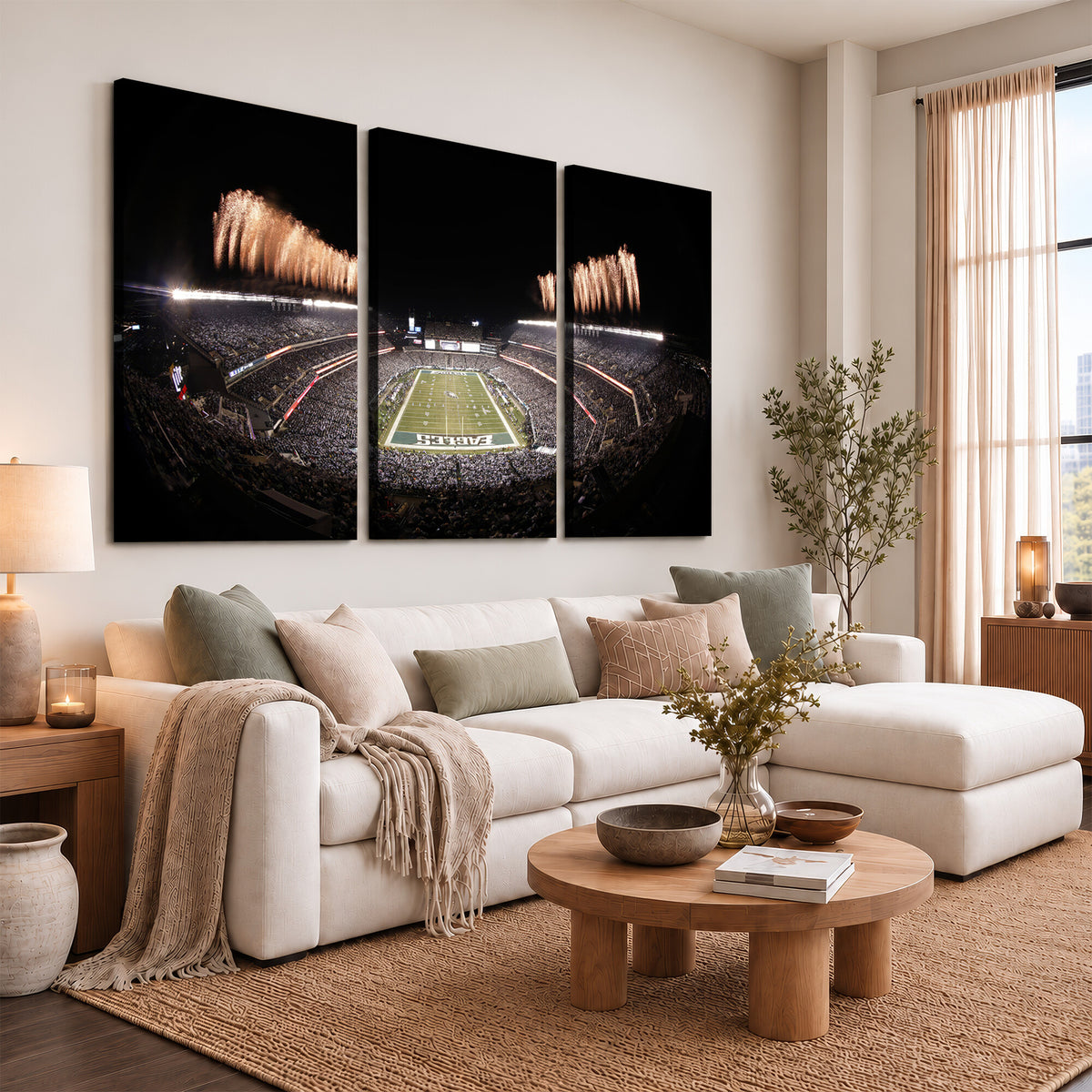48893-MGV-CV-36X24 - Eagles Field Stadium Wall Art, Lincoln Financial Field