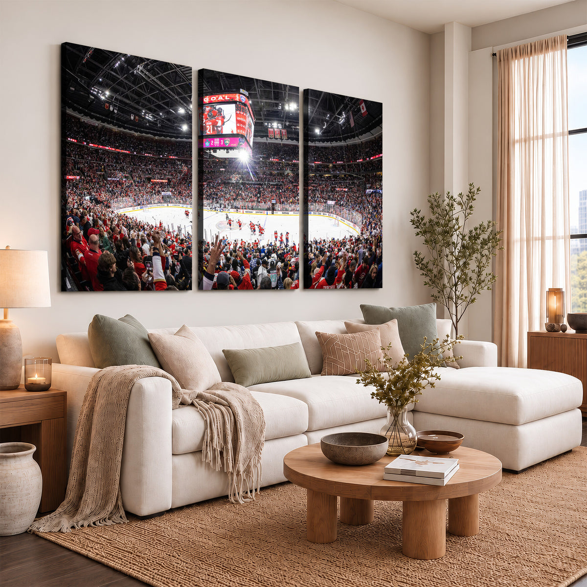 15750-MGV-CV-36X24 - Amerant Bank Arena Wall Art Canvas Print, Hockey Arena
