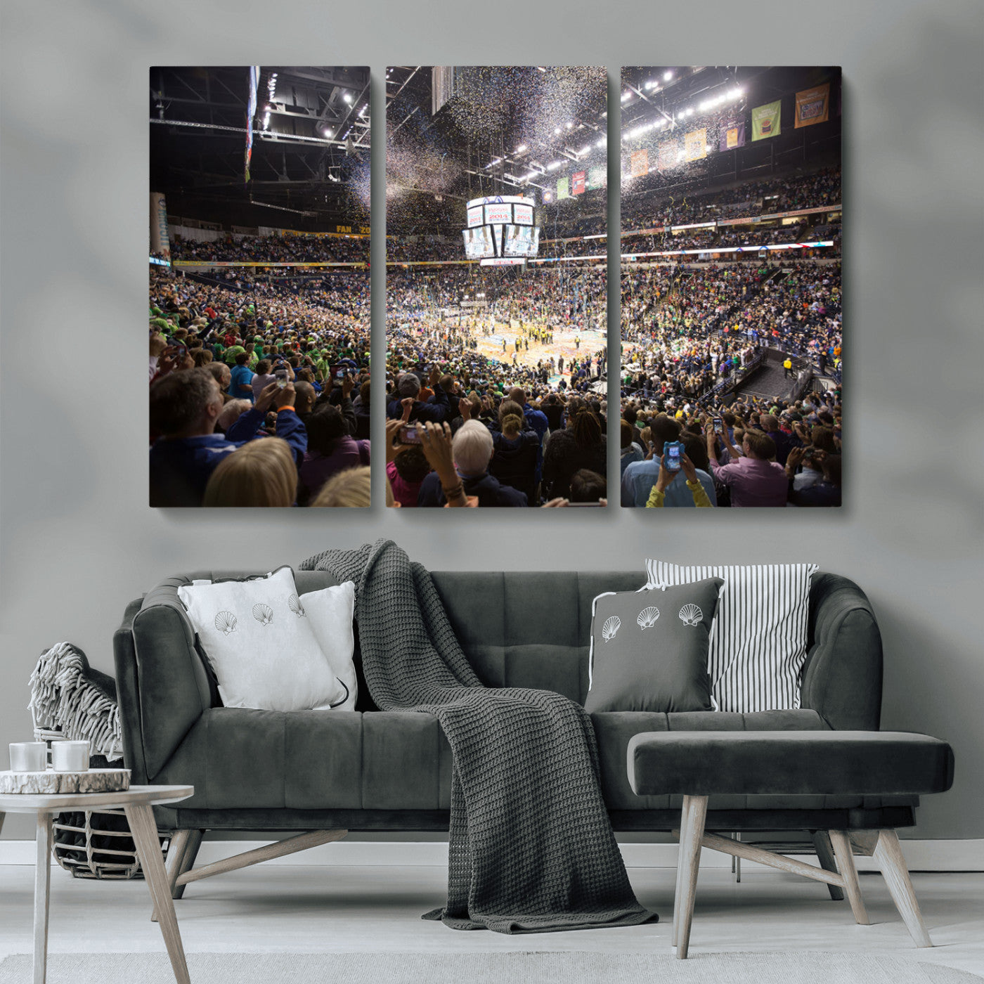 MGV-CV-48X32-3P - Bridgestone Arena Wall Art Canvas | Nashville Predators Hockey Team Print | Canvas Print | Ready to