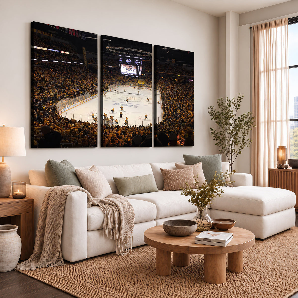 99407-MGV-CV-36X24 - Bridgestone Arena - Nashville Predators Hockey Team Print - Nashville Wall Art Canvas Print