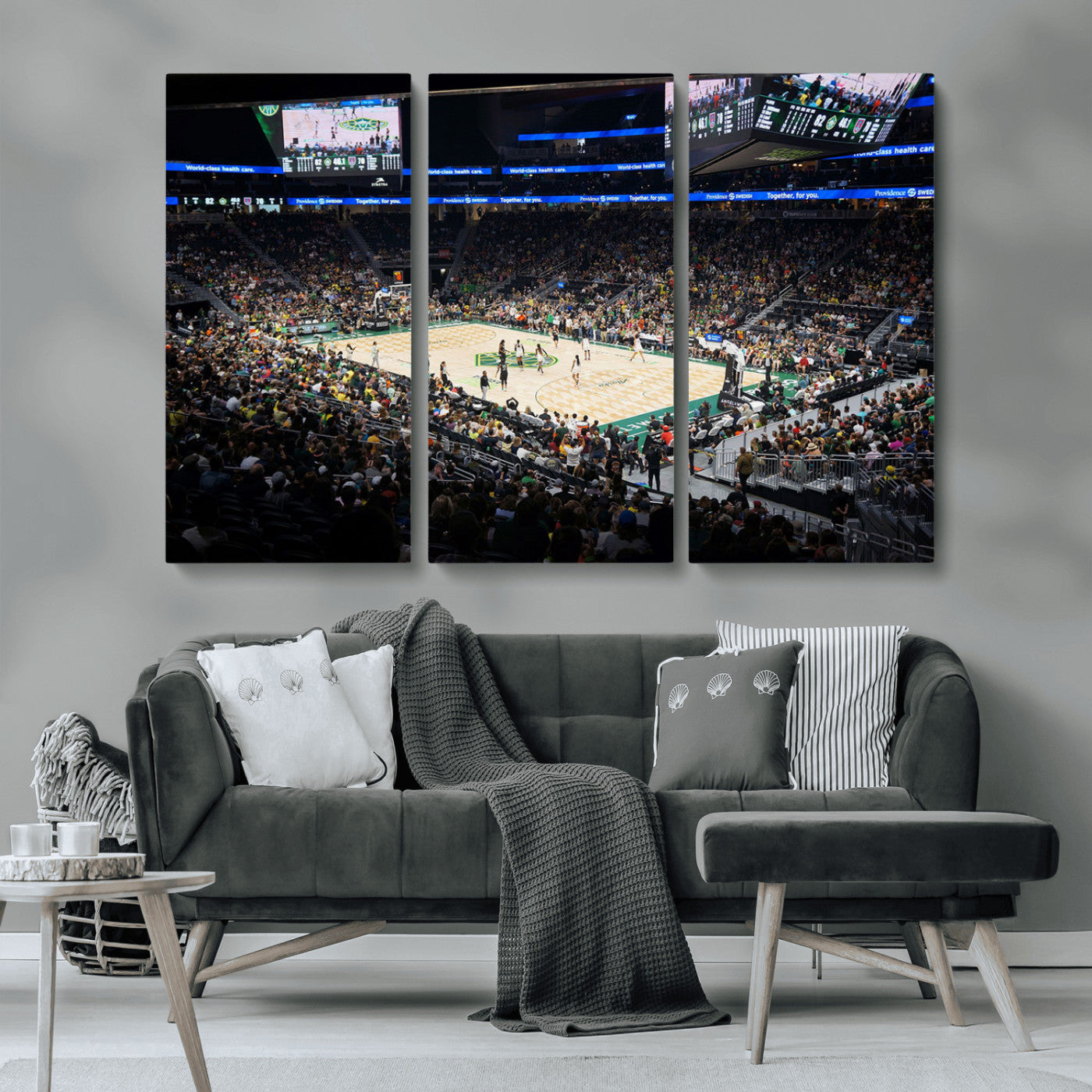 MGV-CV-48X32-3P - Climate Pledge Arena | Washington Seattle Kraken Hockey Stadium Wall Art | Canvas Print | Ready to