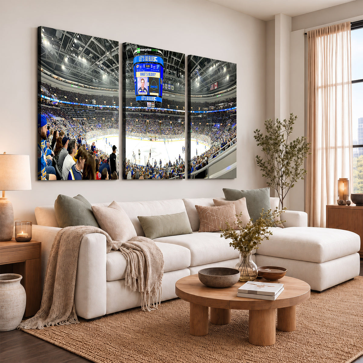 55708-MGV-CV-36X24 - Enterprise Center, Missouri St. Louis Blues Ice Hockey