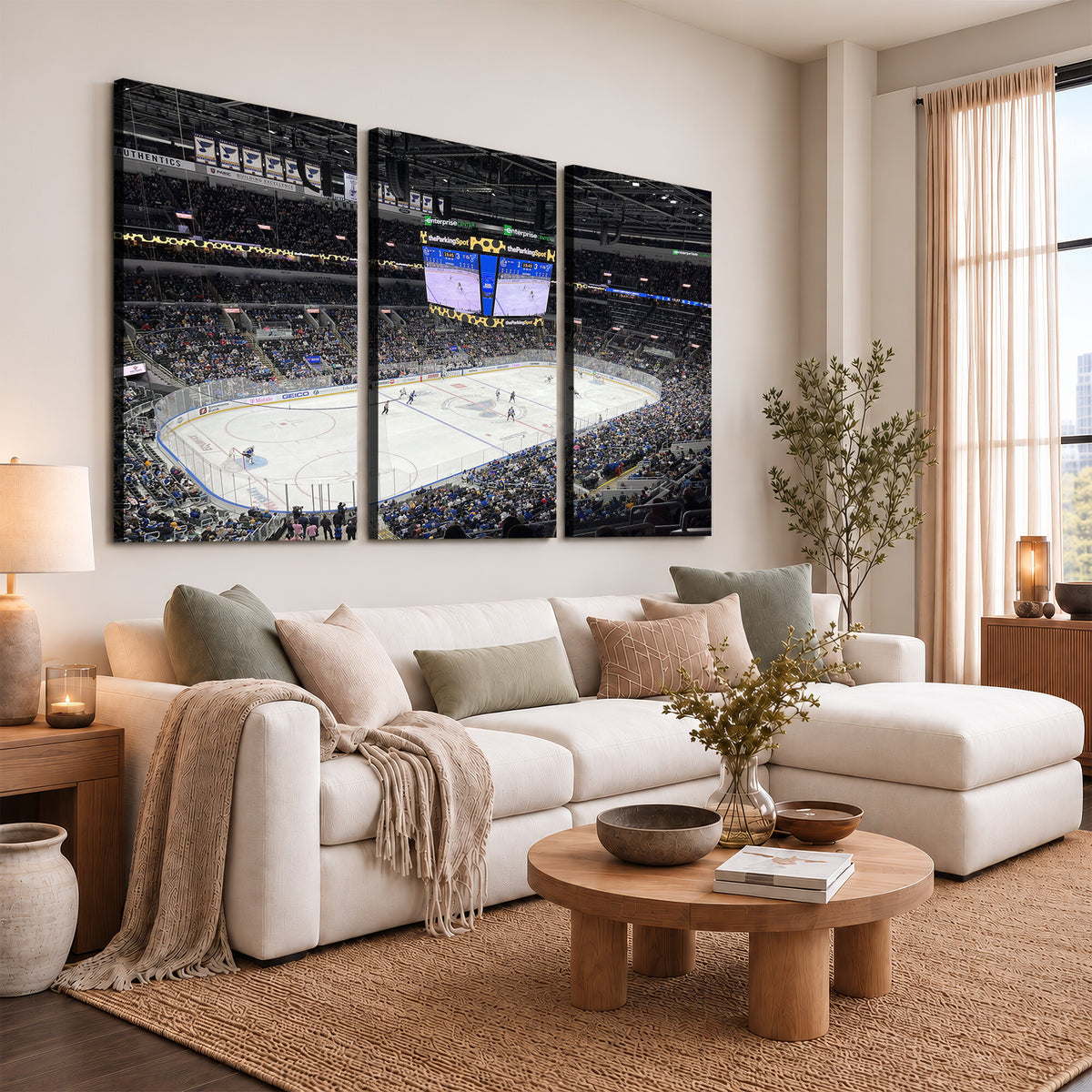 75222-MGV-CV-36X24 - Enterprise Center Missouri St. Louis Blues Hockey Stadium