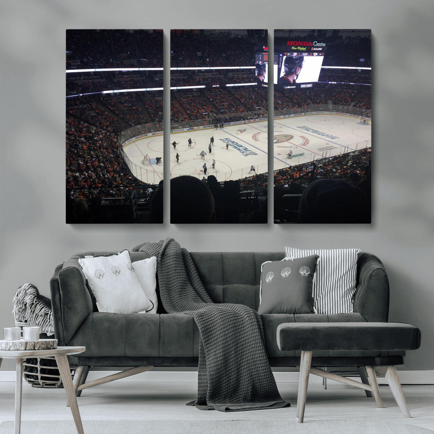 MGV-CV-48X32-3P - Honda Center California Anaheim Ducks Hockey Stadium Wall Art, Honda Center California Stadium Wall
