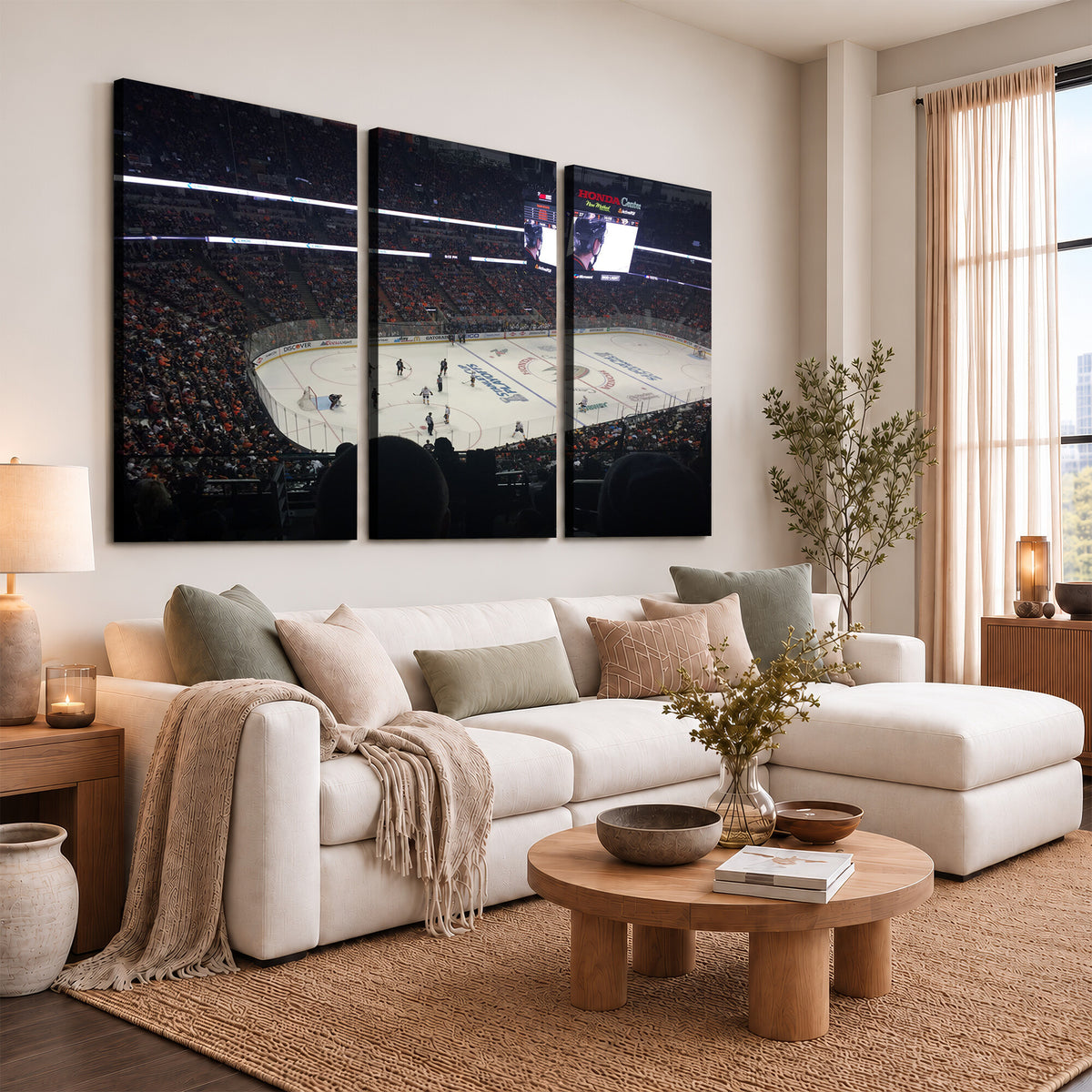 24634-MGV-CV-36X24 - Honda Center California Anaheim Ducks Hockey Stadium Wall Art