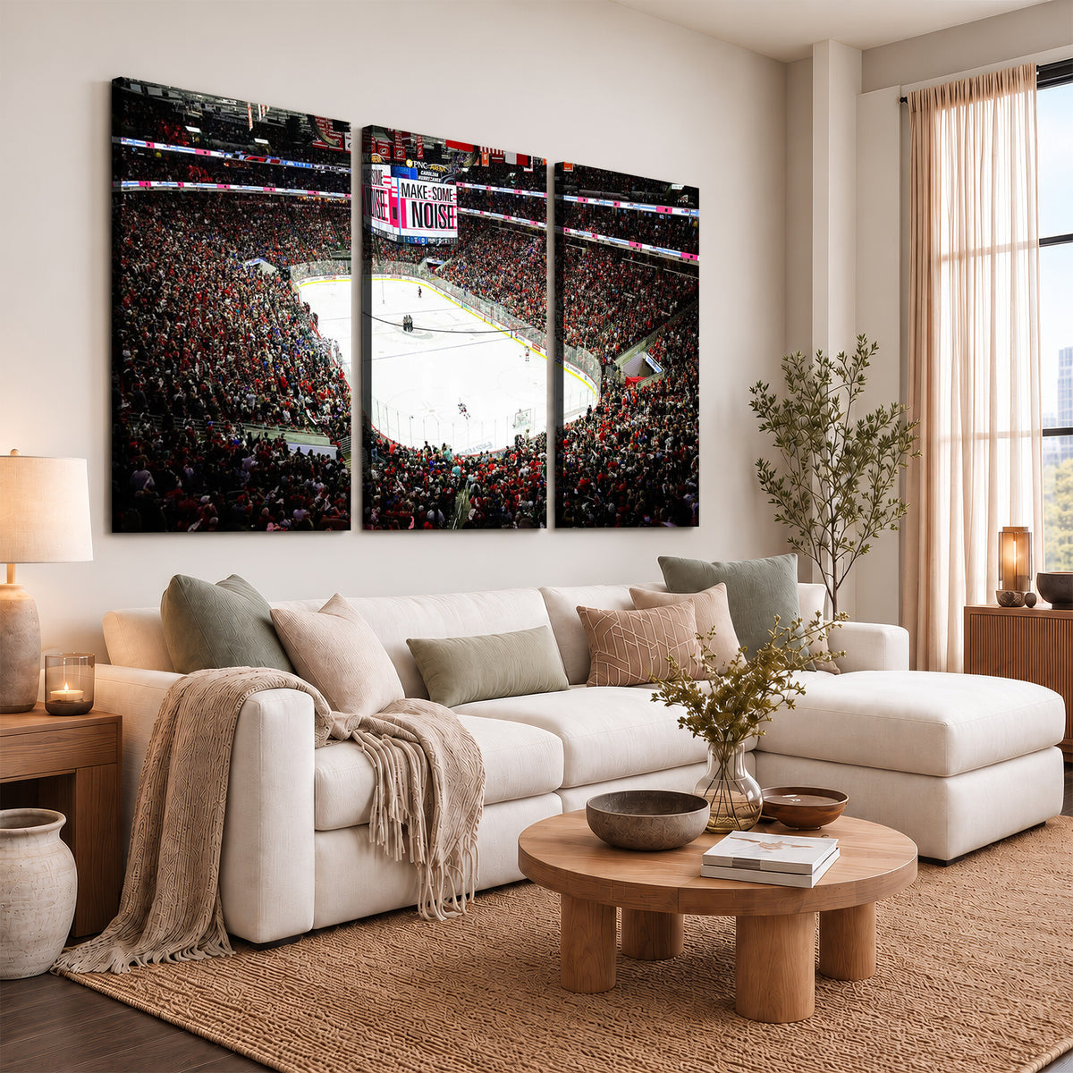 73950-MGV-CV-36X24 - PNC Arena Raleigh North Carolina Hurricanes Hockey Stadium