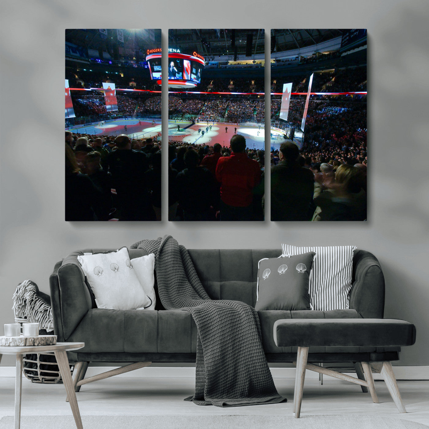 MGV-CV-48X32-3P - Rogers Arena Vancouver Canucks Ice Hockey Stadium Wall Art, Vancouver Canucks Ice Hockey Print