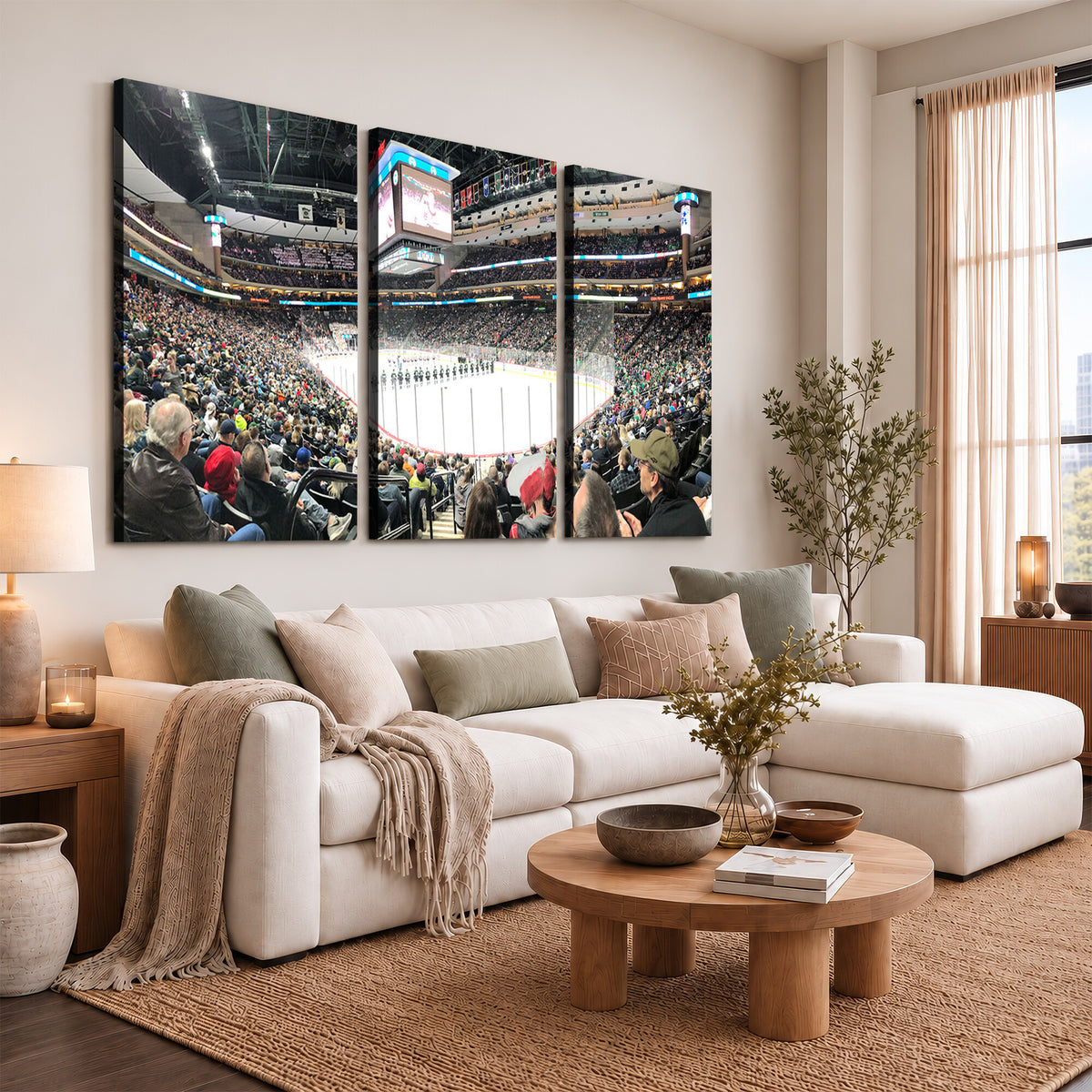 44414-MGV-CV-36X24 - Xcel Energy Center St Paul Minnesota Wild Ice Hockey Stadium