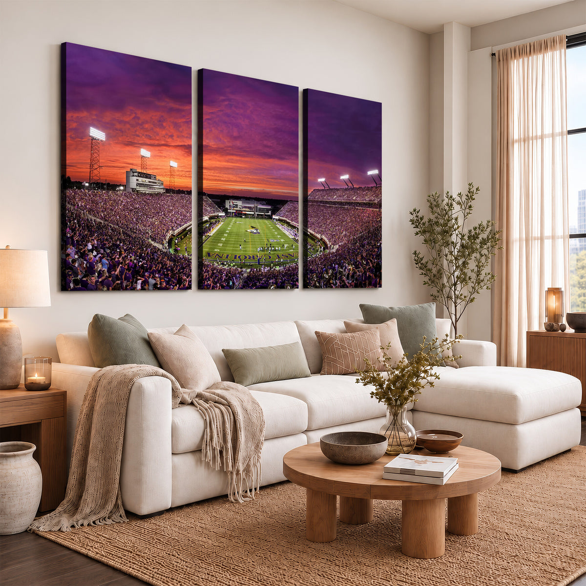 88575-MGV-CV-36X24 - East Carolina University Pirates Football Print Canvas- Greenville Dowdy-Ficklen Stadium Wall Art